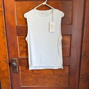 Zyia White Muscle Tee